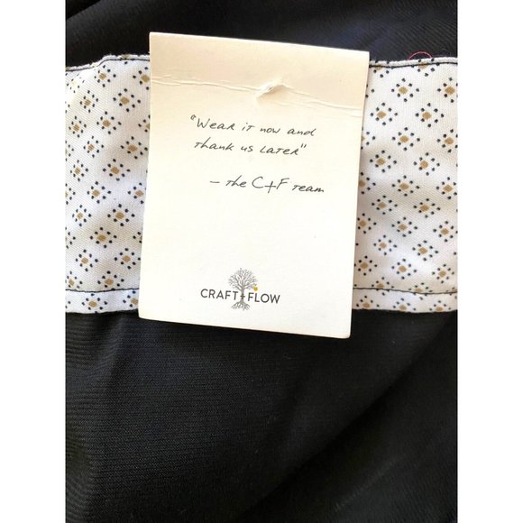 NEW Craft + Flow Mens XXL 2XL Black Long Sleeve Dress Shirt Wrist Cuff Detail - Picture 5 of 9